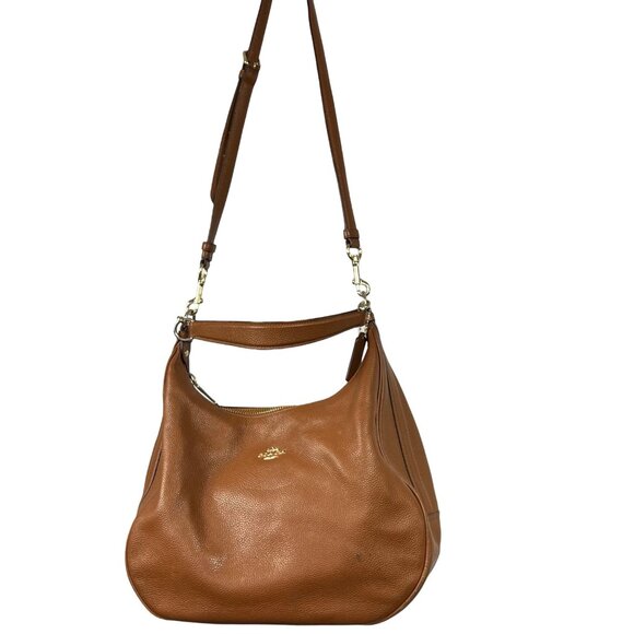 COACH Medium size, brown, CROSSBODY, SHOULDER, LEATHER HOBO BAG. - Picture 14 of 15